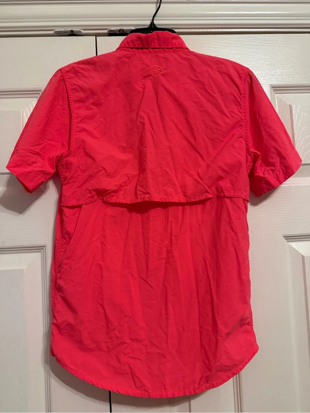 Magellan Outdoors Kid’s Fishing Button-Down Shirt— Coral Pink- Laguna Madre - Picture 5 of 5